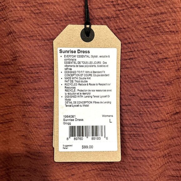 NWT Prana Red Sunrise Dress - Size Large - Picture 4 of 10